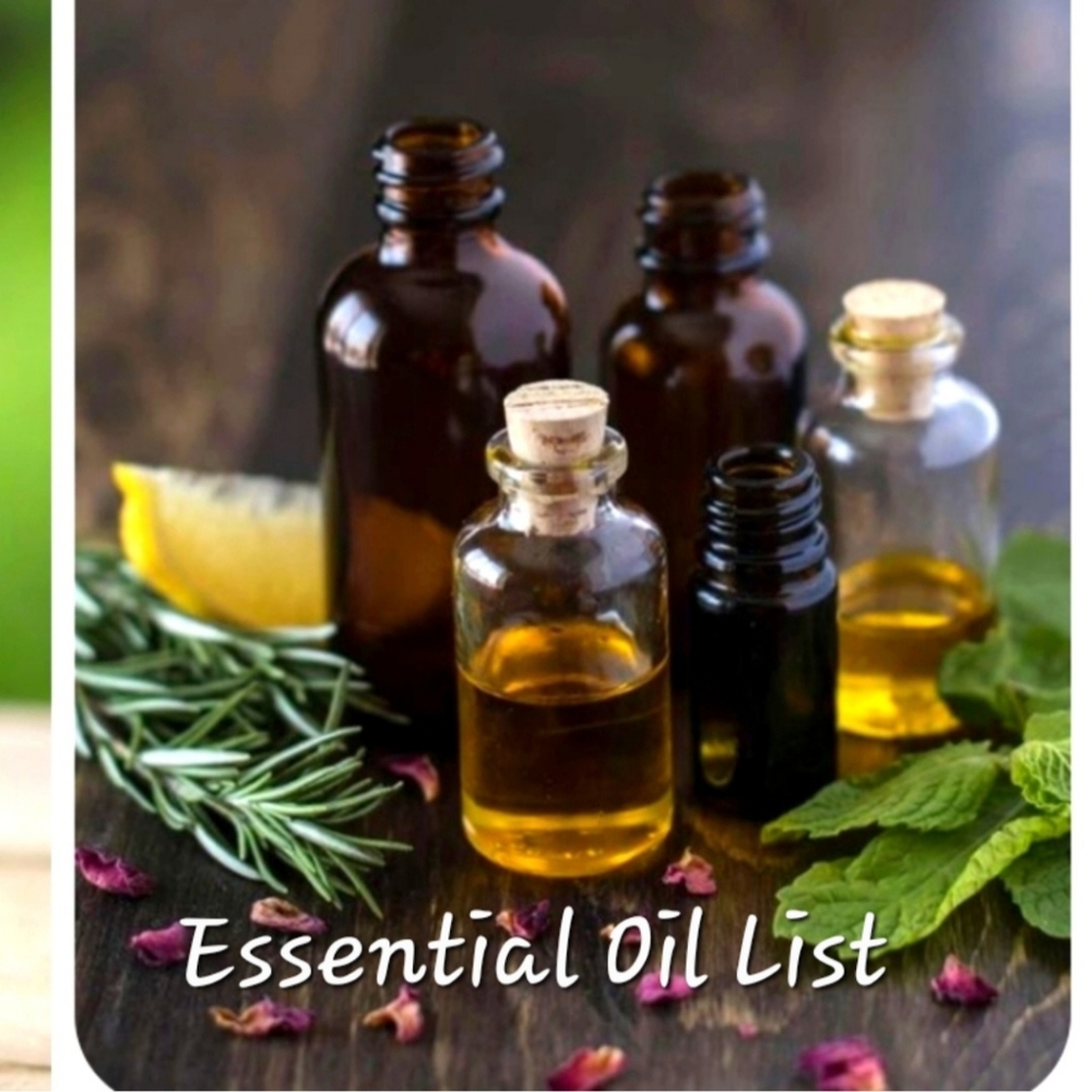 Essential Oil List For Soaps, Lotion & Body Wash Custom Orders